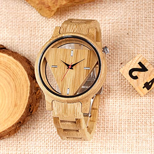 Tiong Brand Wooden Watches Mens with Handmade Colorful Bamboo - Product Imagery