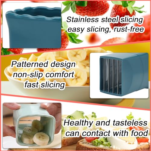 Tulobi 2-Piece Fruit Slicer Set, Stainless Steel, Mini Cup - Product Imagery