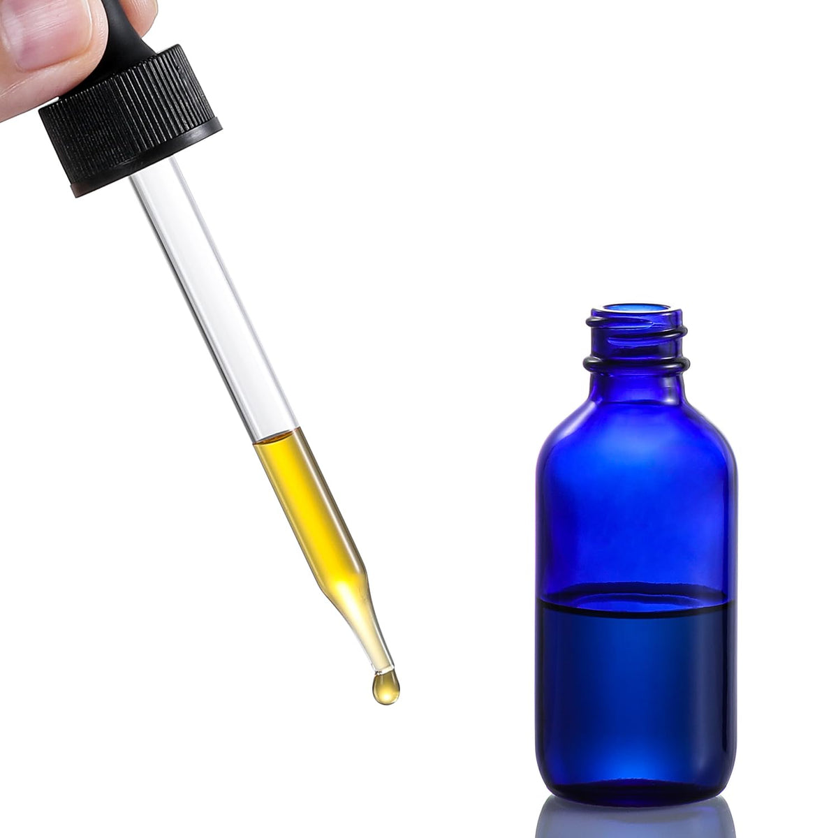 AOZITA 4 Pack 2 oz Dropper Bottles with 1 Funnel 4 Labels - AOZITA Official Product Imagery - 8