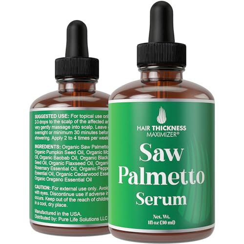 Hair Thickness Maximizer Saw Palmetto Serum for Hair Growth. With Rosemary, - Hair Thickness Maximizer Official Product View 1