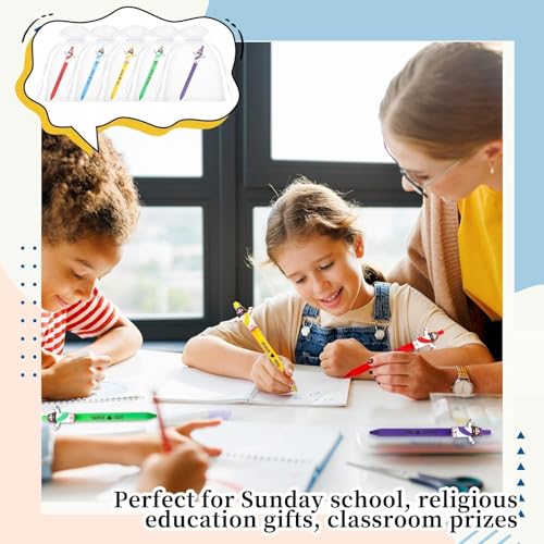 30 Pcs Little Jesus Pens Bulk Christian Jesus Loves You Pens - Product Imagery