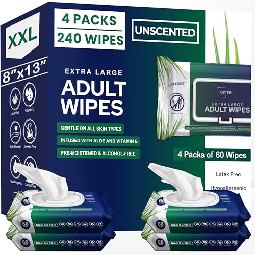 OPTEEL Adult Wipes for the Elderly Extra Large 8x13 Pre - OPTEEL Official Imagery - 1