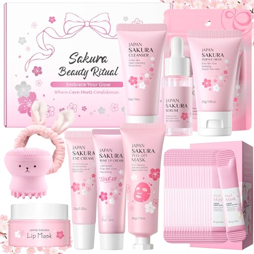 29Pcs Sakura Skincare Set Skincare for Girls 10 12 Complete - Ofanyia Official Imagery - 1