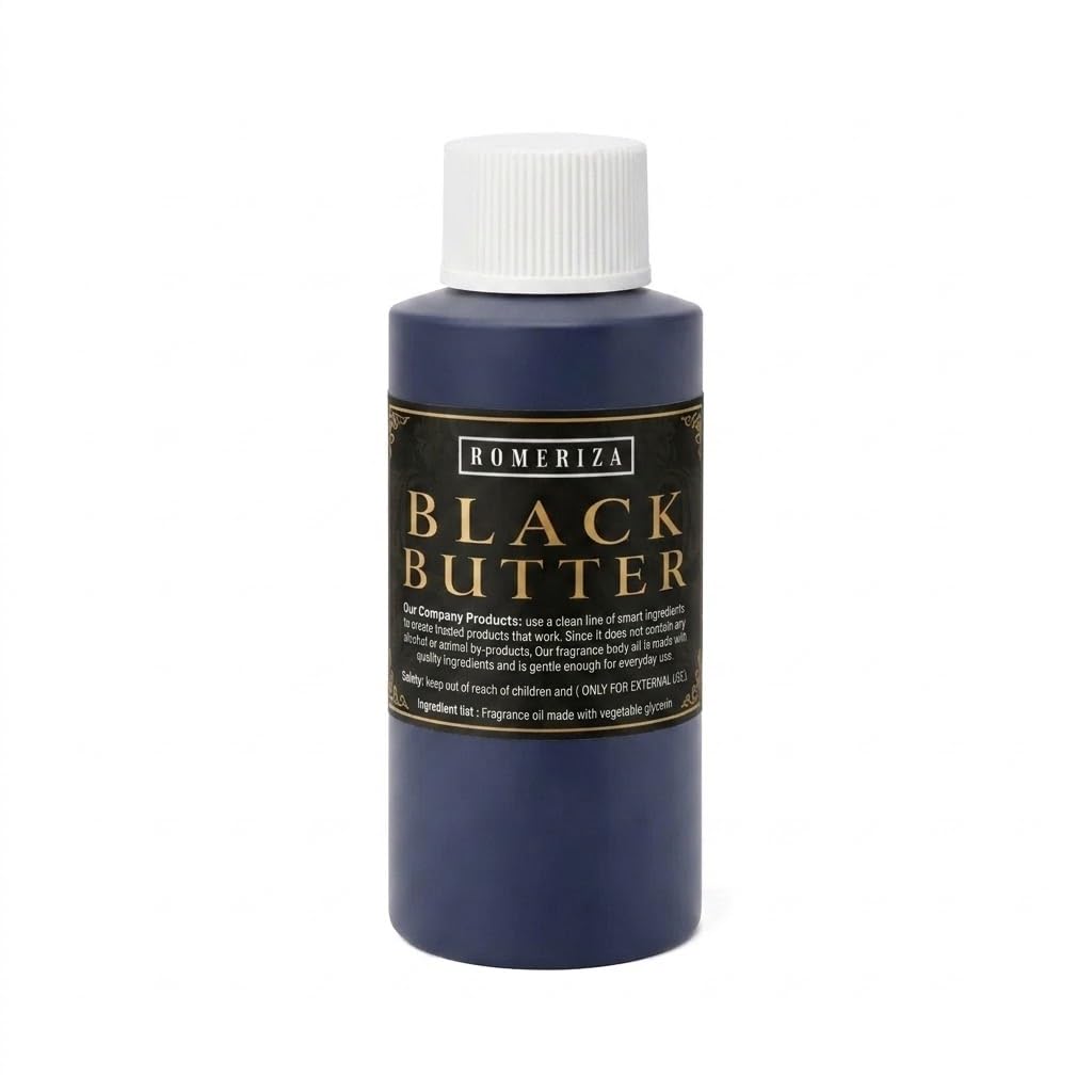1 Oz Perfume Black Butter Scented Body Oil - Product Imagery