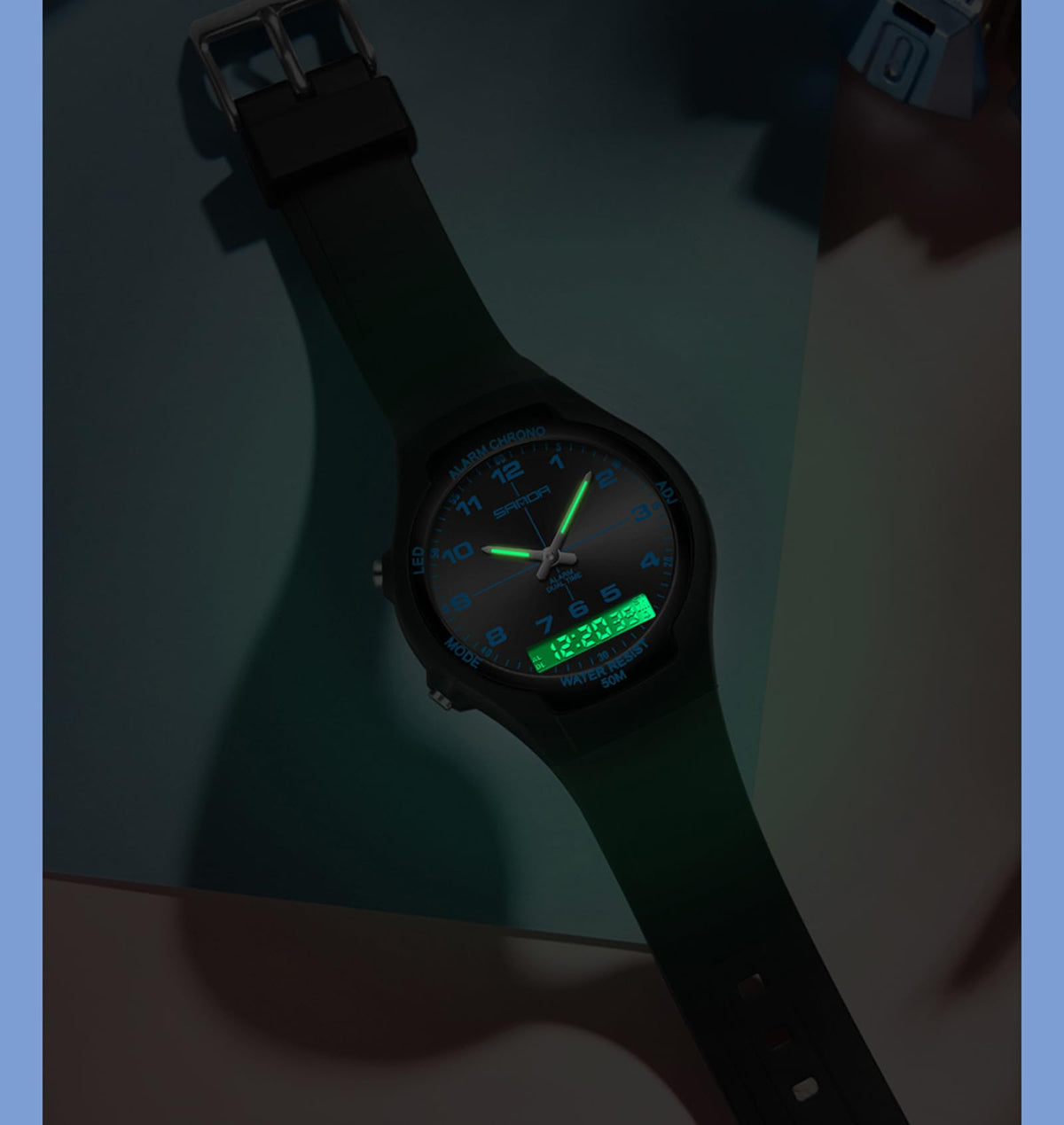 Gosasa Unisex Digital Analog Sports Watch with Alarm - Gosasa Official Imagery - 5