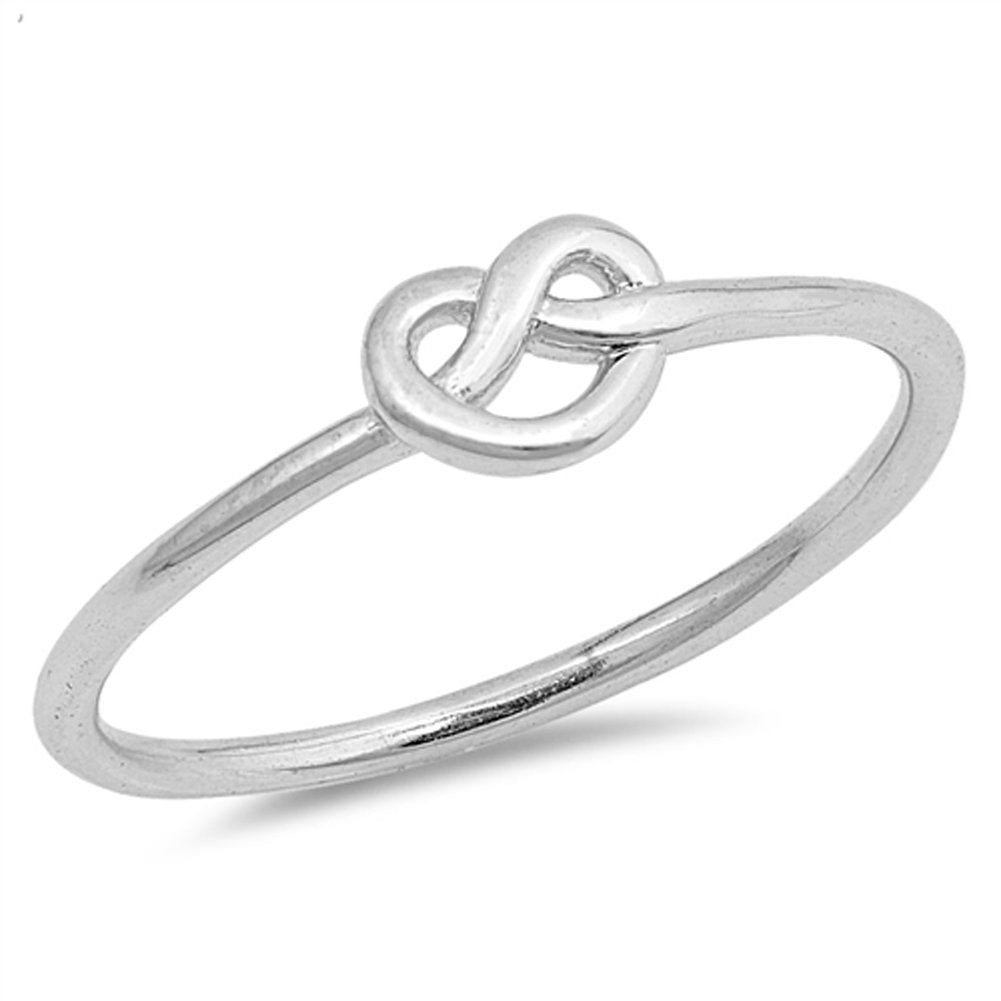 CHOOSE YOUR COLOR Sterling Silver Knot Ring - Sac Silver Official Imagery - 5