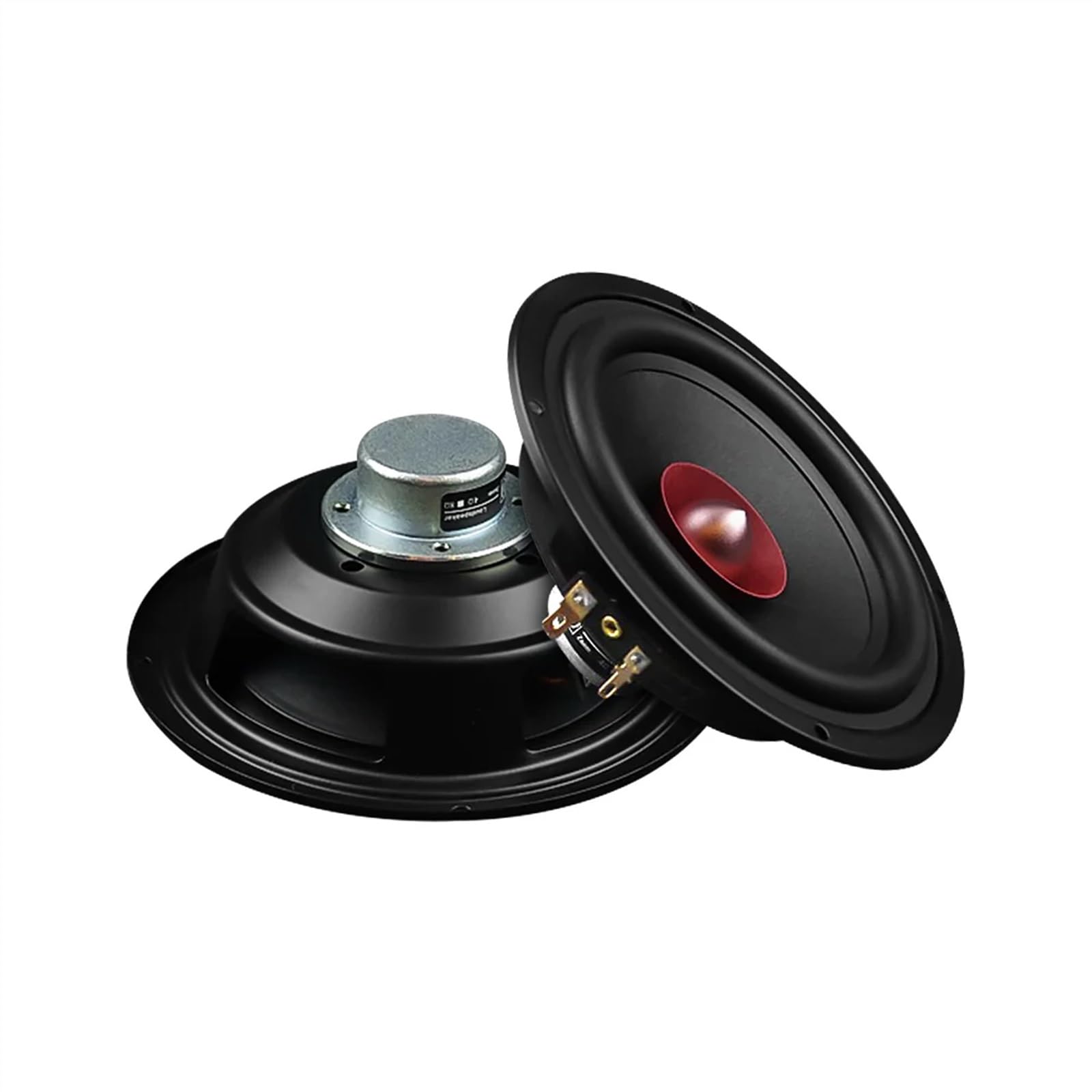 ABLNLPYOC 2Pcs 5.25 Inch HiFi Full Range Speaker Units 4 8 Ohm 40W NdFeB Magnet Loudspaeker Home Theater Music Sound Speaker(Square 8 Ohm)