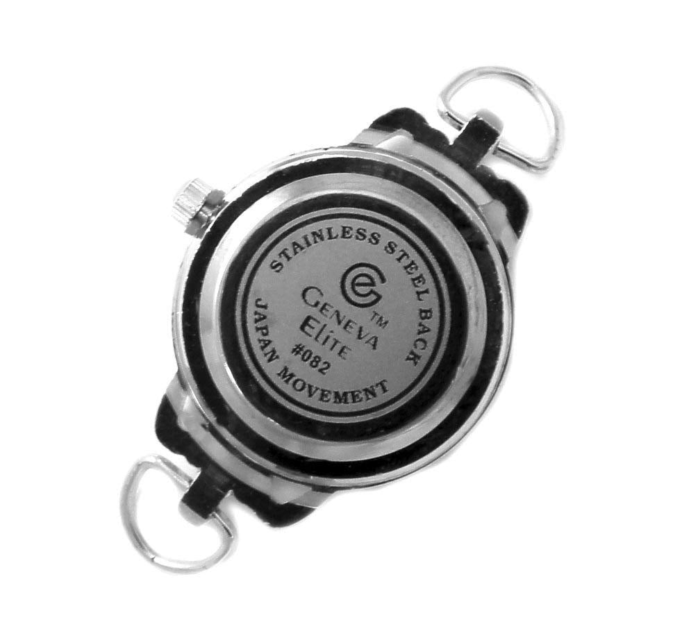 10 Mix Silver Tone Geneva Elite Watch Faces for Beading - Geneva Official Imagery - 4