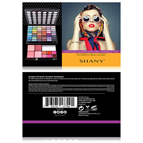 SHANY Glamour Girl Makeup Kit Eyeshadow Beauty Palette with Eye - Product Imagery