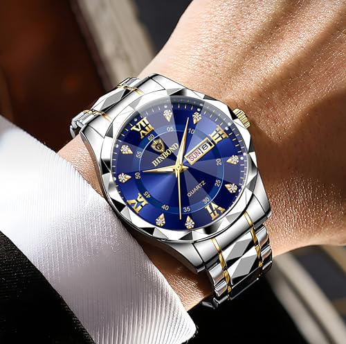 Gosasa Luxury Men's and Women's Business Diamond Stainless Steel - Product Imagery