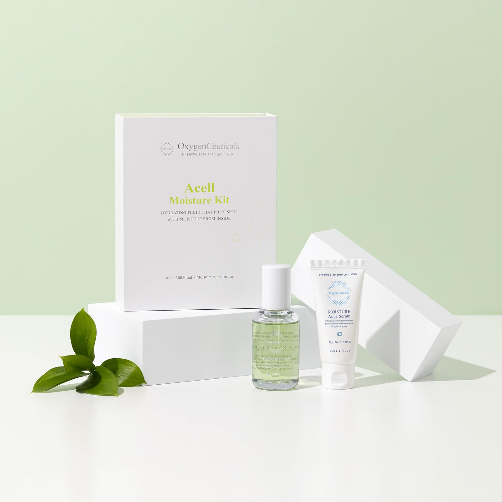OxygenCeuticals Acell Moisture Kit – Acell-300 Fluid 30ml + - OxygenCeuticals