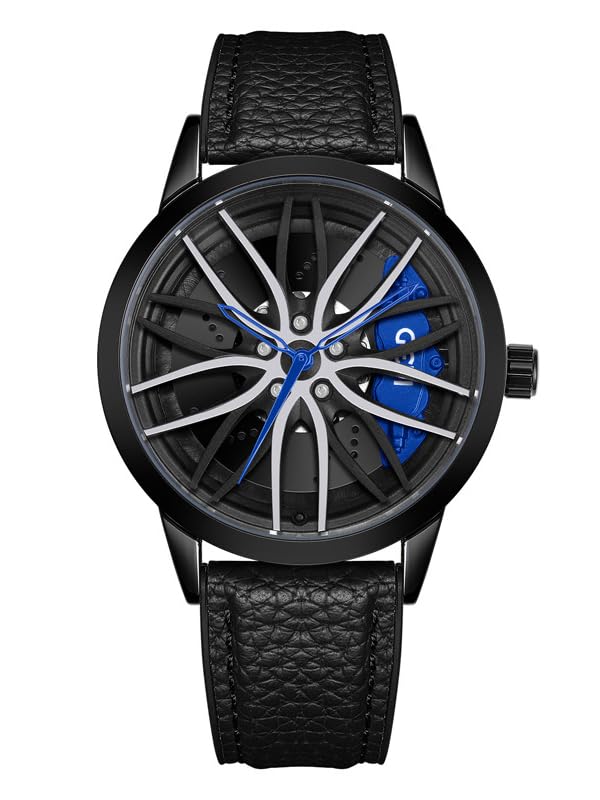 FANMIS Men s Creative 3D Car Wheel Watches Rim Hub Design - FANMIS Official Imagery - 1
