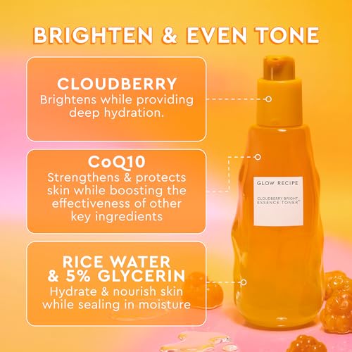 Glow Recipe Travel Size Cloudberry Brightening Toner + Essence - Product Imagery