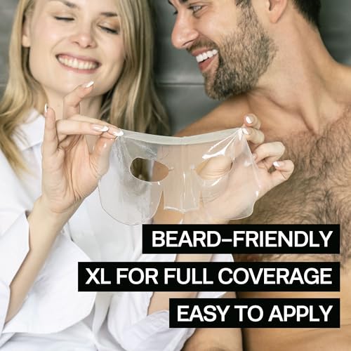 Men’s Revitalizing Hydrogel Face Sheet Mask Set, 5ct. - Product Imagery