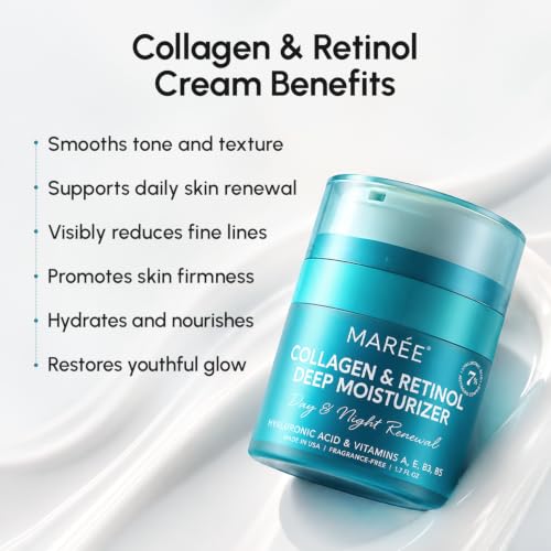 MAREE Face Moisturizer Retinol Cream for Face – Daily Wrinkle - Product Imagery
