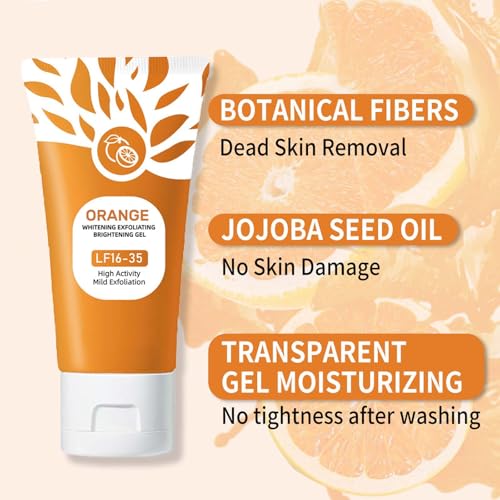 Orange Exfoliating Gel Scrub for Face & Body - Gentle Orange - Product Imagery