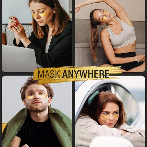 Maskiss 24k Gold Under Eye Patches (50 Pairs), eye mask, Colla... - Product Imagery