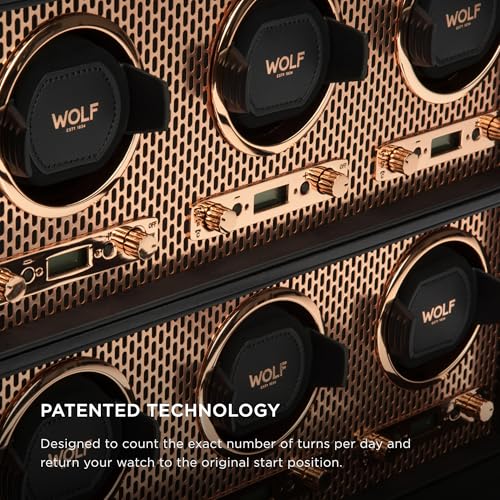 Wolf Axis Watch Winder with Glass Cover - Secure Fit with - Product Imagery
