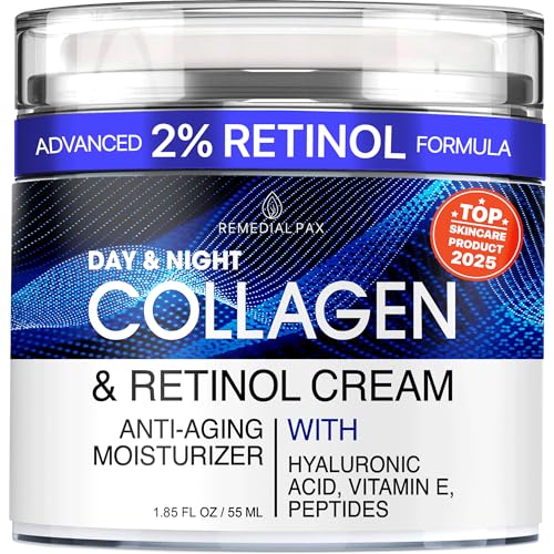 Collagen Face Cream with Retinol & Hyaluronic Acid - Anti Aging - Product Imagery