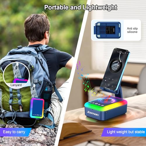 JTEMAN Gifts for Men Women Cell Phone Stand with Bluetooth - Product Imagery