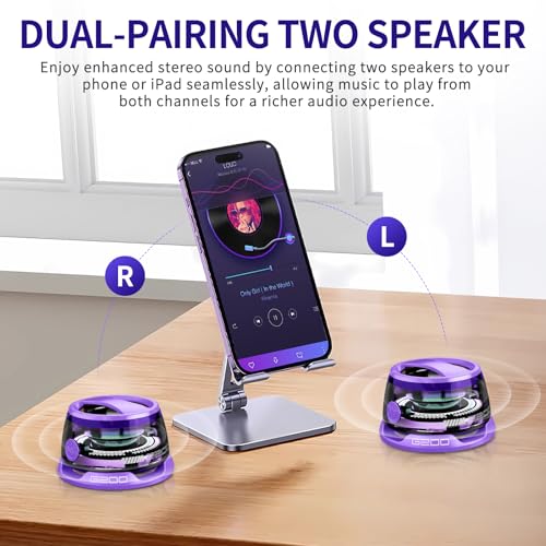 Magnetic Bluetooth Speaker - Portable Mini Speakers with RGB - Product Imagery