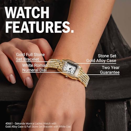 Sekonda Classic Monica Ladies 22mm Quartz Watch in White with - Product Imagery