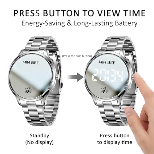 Digital Watch for Women Men Non-Smart Large Face Wrist Watch - Product Imagery