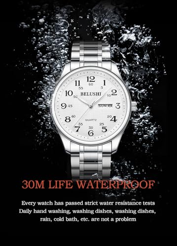 BESTKANG Large Face Easy to Read Stretch Band Watch， Women's - Product Imagery