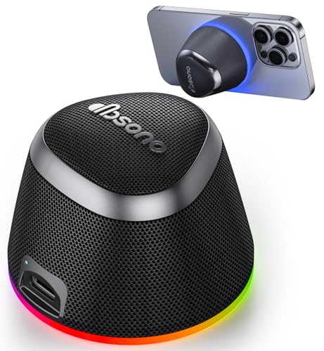 dbsono 2 in 1 Portable Magnetic Bluetooth Speaker, Phone Stand, - Product Imagery