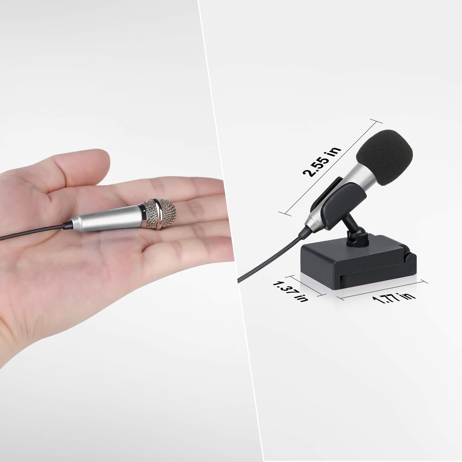 Uniwit Mini Portable Vocal/Instrument Microphone for Voice Video Recording Singi - Uniwit Official Product View 2