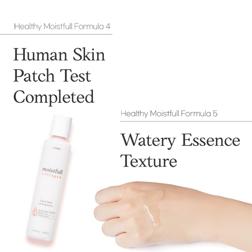 Etude Moistfull Collagen Korean Face Toner Hydrating 6 76 fl - ETUDE Official Imagery - 7