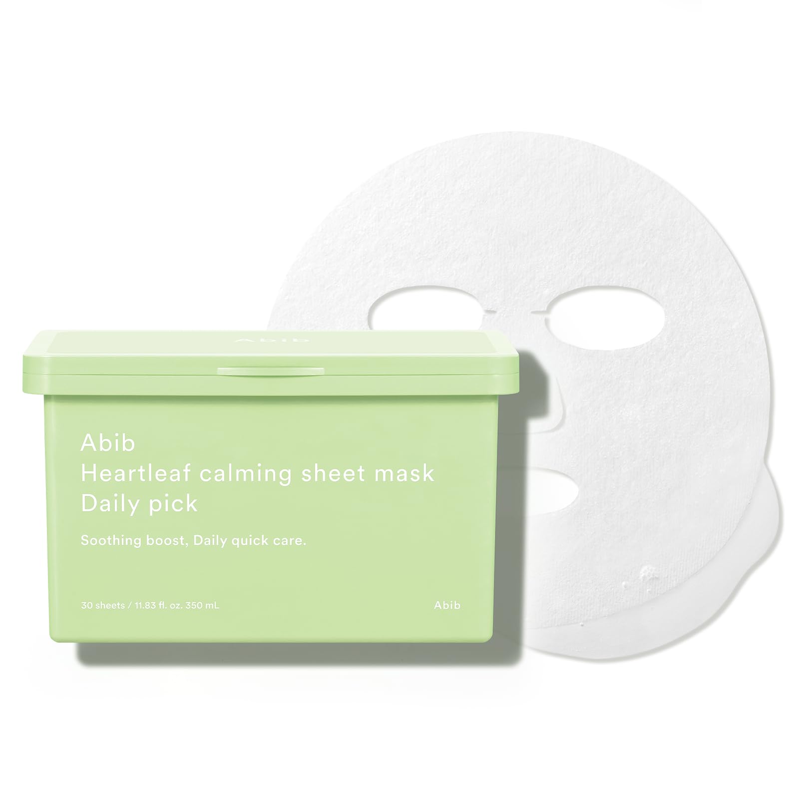 Abib Heartleaf Sheet Mask Daily Pick 30 Sheets Korean - Abib Official Product Imagery - 1