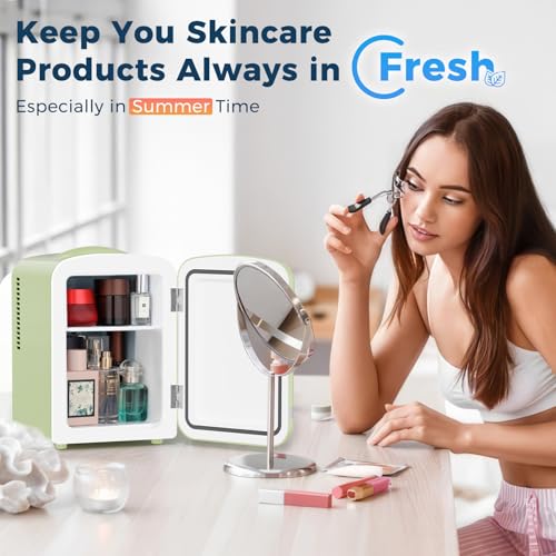 Antarctic Star 4L/6 Cans Compact Refrigerator,Portable Mini - Product Imagery