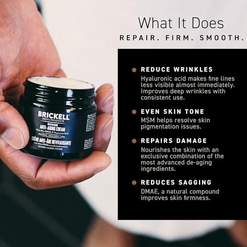 Brickell Men's Revitalizing Anti-Aging Cream For Men, Anti - Product Imagery
