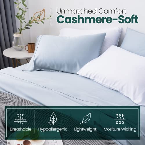 Oasis Cooling Sheet Set Cal King -, 100% Viscose, Silky Soft & - Product Imagery