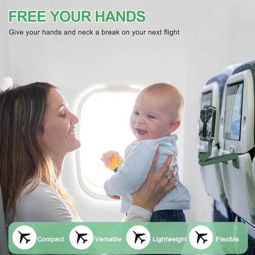 Perilogics Airplane Phone Holder Mount, Plane Travel Essentials - Product Imagery