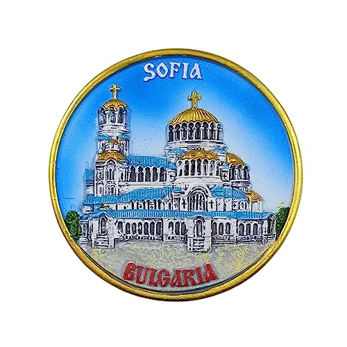 3D Sofia Bulgaria Fridge Magnet Souvenir Gift,Resin Handmade - Product Imagery