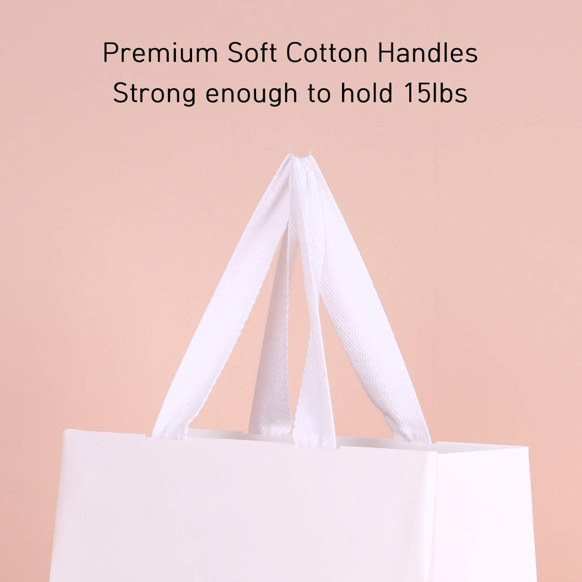 10pcs 15 7x5 5x11 8 Large Size White Paper Bags with White - PAPERIST Official Imagery - 7
