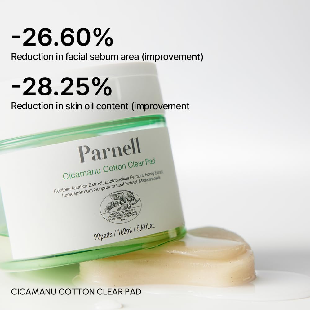 Parnell Cicamanu Body Care Duo – Cotton Clear Pad with Centella, - Parnell