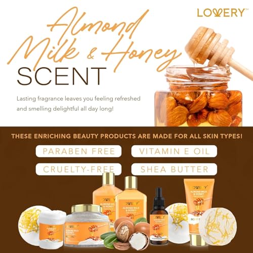 Gifts for Women Gift Basket for Women - 10 Pc Almond Milk & - Product Imagery