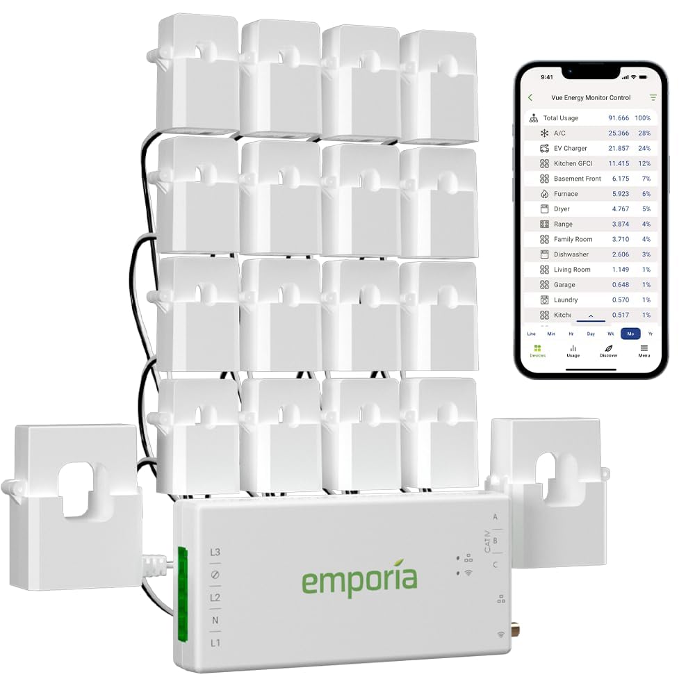 Emporia Vue 3 Home Energy Monitor - Smart Home Automation Module and Real Time E - EMPORIA Official Product View 1