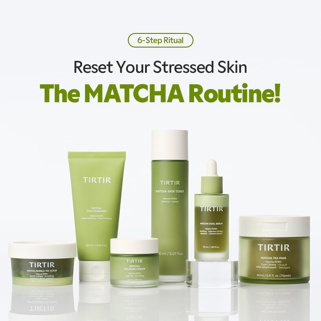 TIRTIR Matcha PDRN Calming Cream 1.69 Fl Oz | 24H Hydrating Korean Cruelty Free Moisturizer Daily Skin Care for Sensitive to All Skin - TIRTIR Official Product View 8