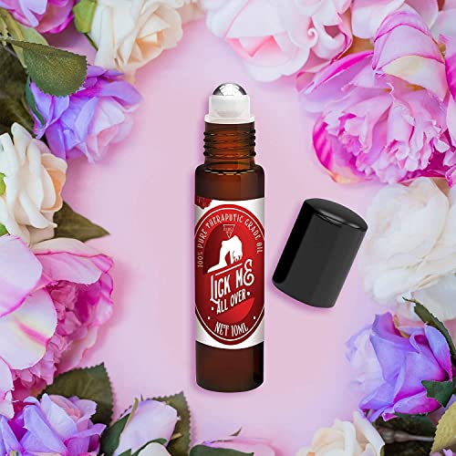 Bargz 10 ml Lick Me All Over Perfume Oil Roll On Bottle Roller, - Product Imagery