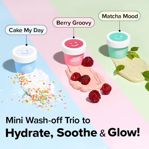 I DEW CARE Wash Off Face Mask Skincare Gift Set - Mini Scoops | - Product Imagery