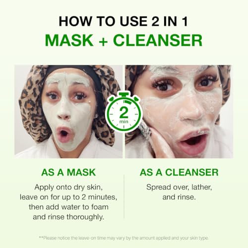 FULLY Green Tomato Pore Clay Mask Cleanser for Deep Cleansing, - Product Imagery