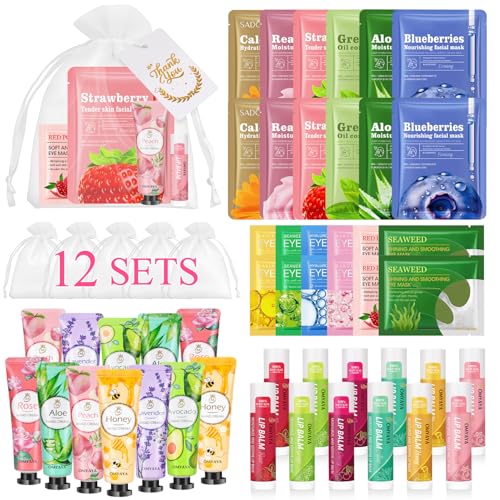 72 Pcs Bulk Gifts For Women Bulk Facial Mask Lip Balms Hand - LFENYIGI Official Imagery - 1