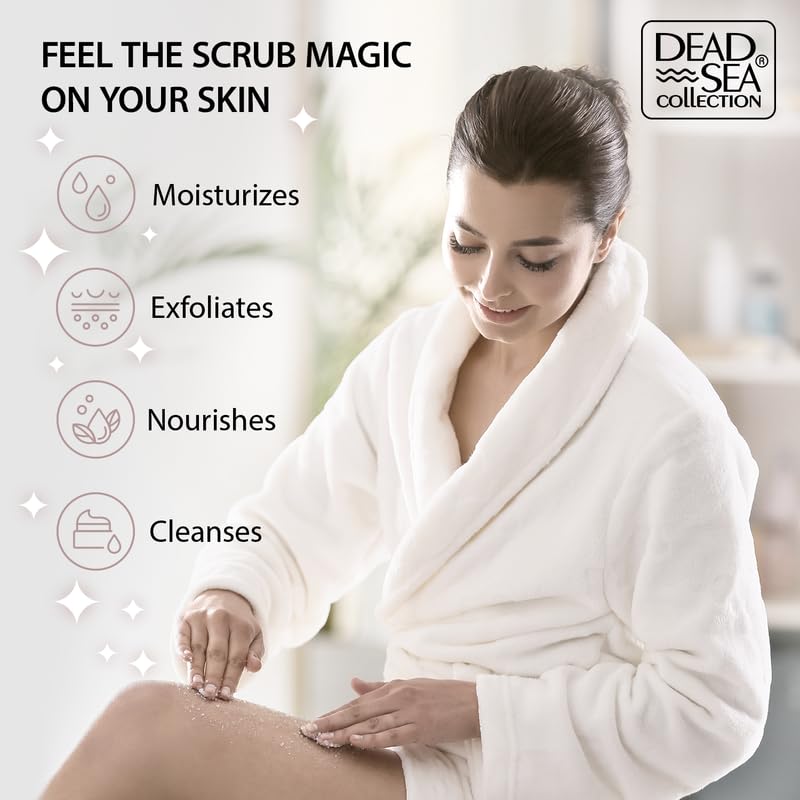 Dead Sea Collection Coconut Salt Scrub – Exfoliating Body Scrub - Product Imagery
