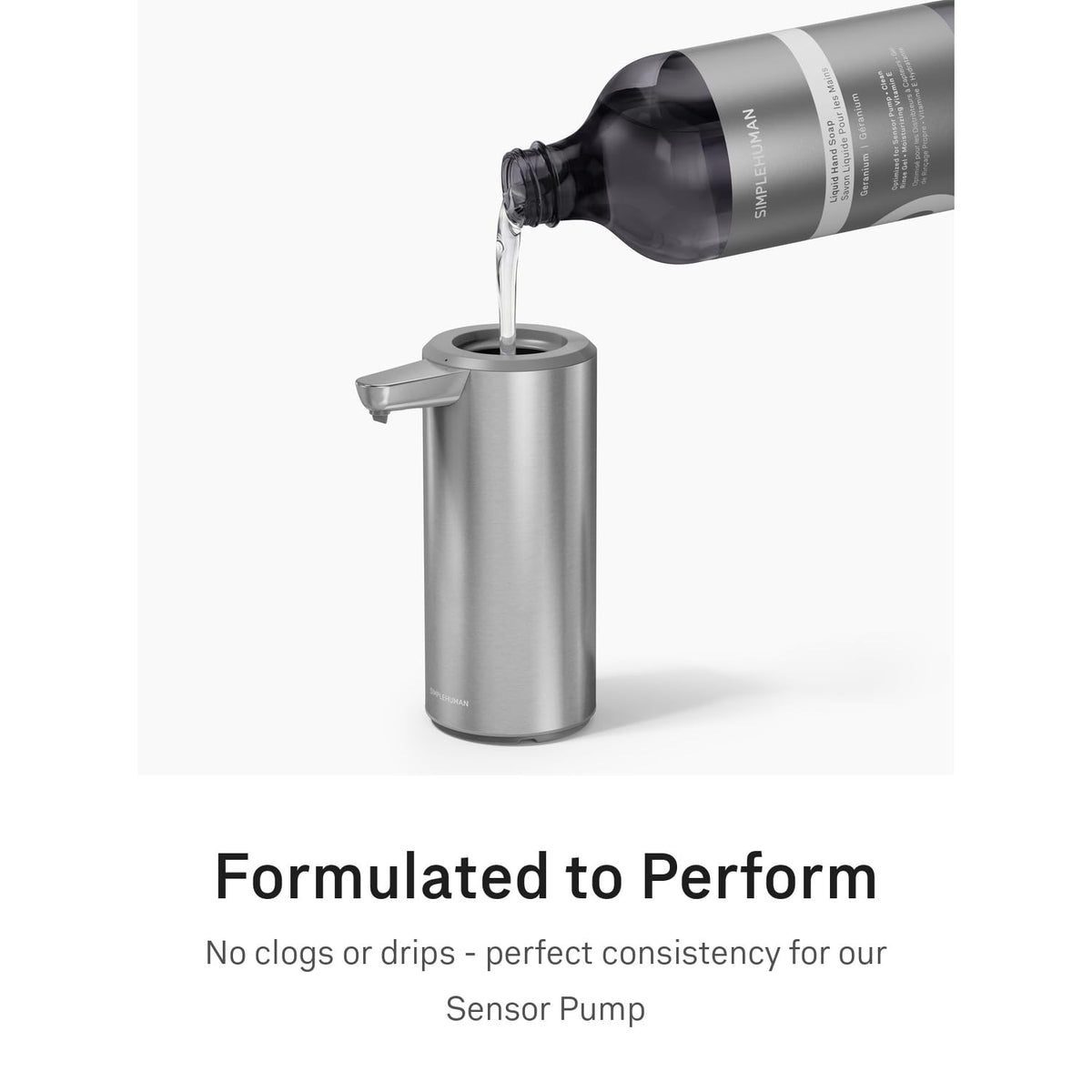 simplehuman Geranium Liquid Hand Soap Refill Bottle 3 Pack - simplehuman Official Imagery - 5