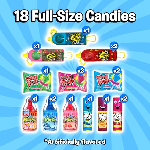 Candy Variety Pack, 18 Count Assorted Lollipops, Bulk - Product Imagery