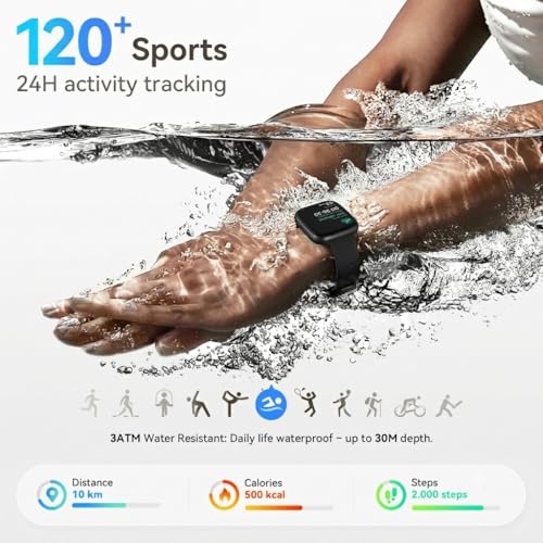 Smart Watch for Men/Women, Answer/Make Call, 1.85" AMOLED - Product Imagery
